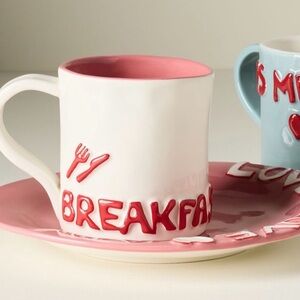 Anthropologie Breakfast in Bed Mug